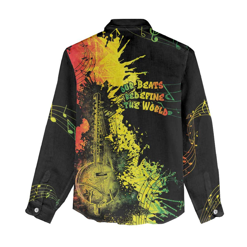 Afro Music Pride From Our Roots The World Finds Rhythm Women Casual Shirt