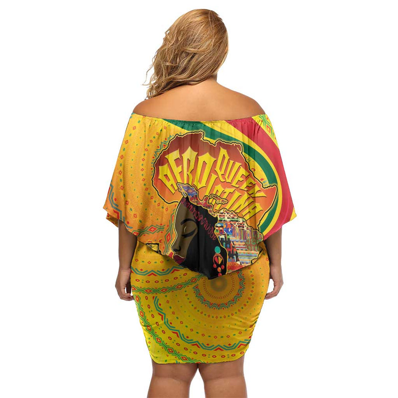 Afro Latina Queen The Beauty Of Black Women Off Shoulder Short Dress