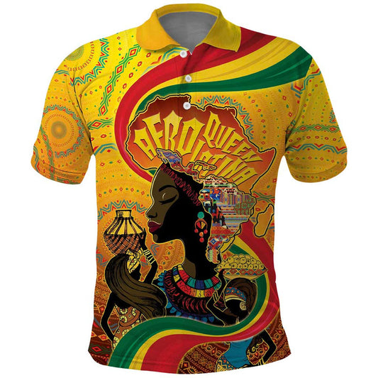 Afro Latina Queen The Beauty Of Black Women Polo Shirt