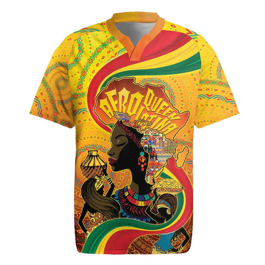 Afro Latina Queen The Beauty Of Black Women Rugby Jersey