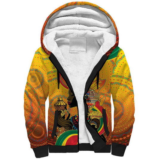 Afro Latina Queen The Beauty Of Black Women Sherpa Hoodie