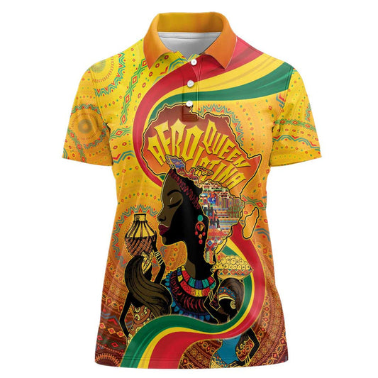 Afro Latina Queen The Beauty Of Black Women Women Polo Shirt