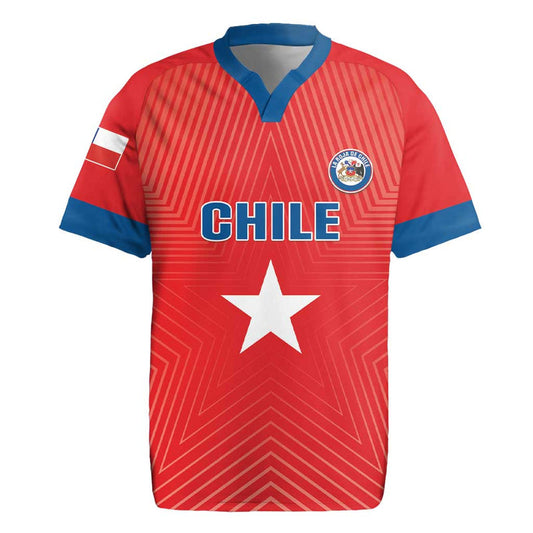 Custom Chile Star Football Vamos La Roja Rugby Jersey