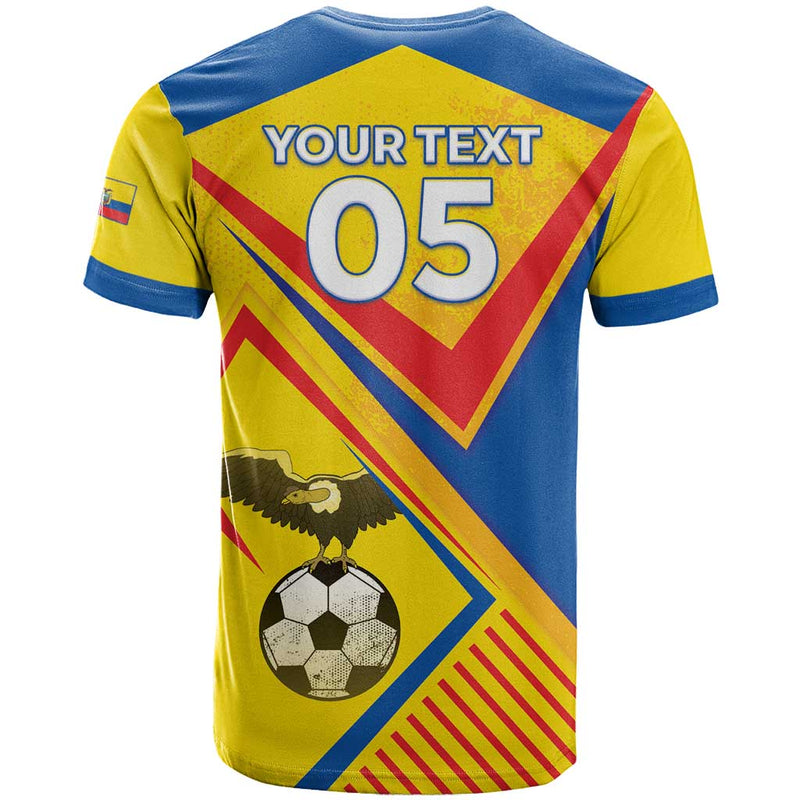 Custom Ecuador Football La Tricolor Sporty Style T Shirt