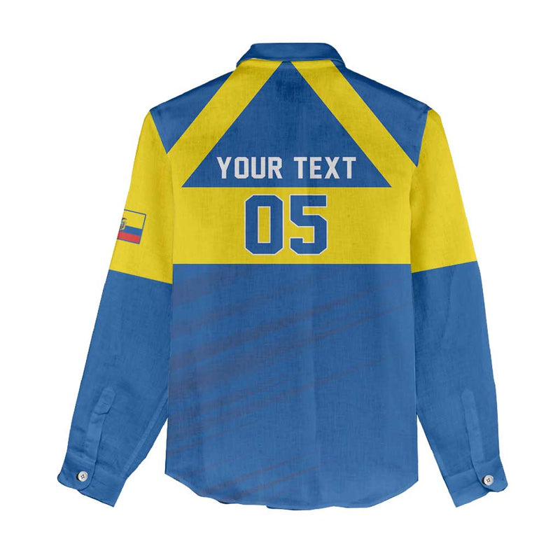 Custom Ecuador Football Go Champions Women Casual Shirt