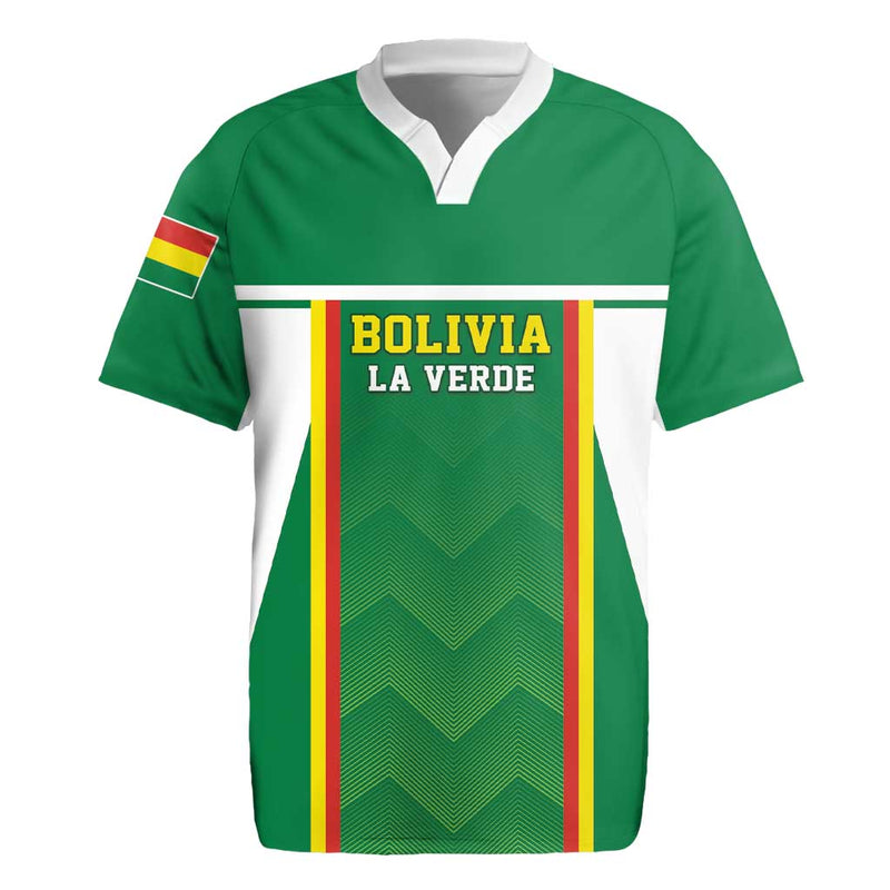 Custom Bolivia Football Go Champions La Verde Green Version Rugby Jersey