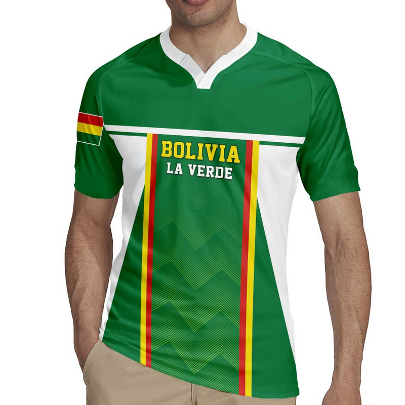 Custom Bolivia Football Go Champions La Verde Green Version Rugby Jersey