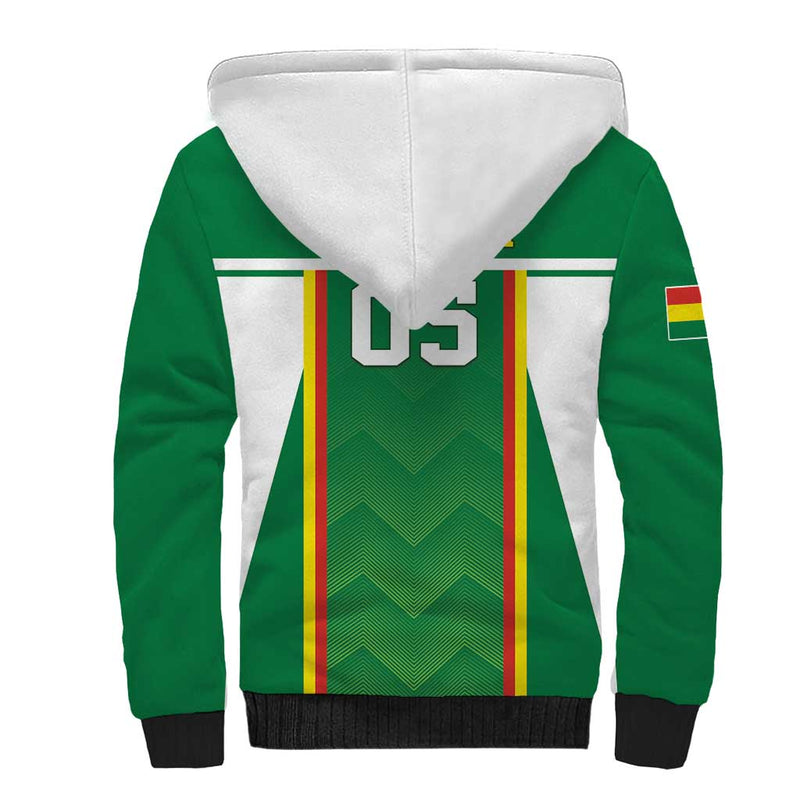 Custom Bolivia Football Go Champions La Verde Green Version Sherpa Hoodie