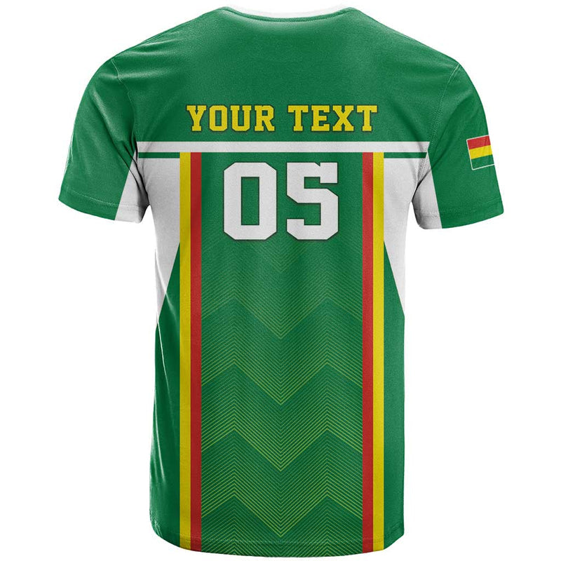 Custom Bolivia Football Go Champions La Verde Green Version T Shirt