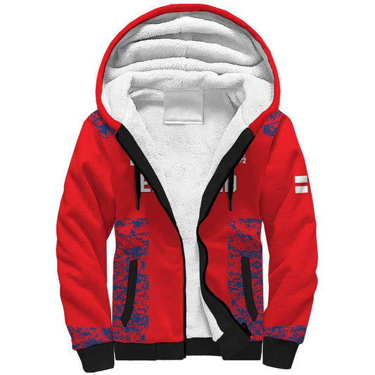 Custom England Cricket Go Three Lions Simple Style Sherpa Hoodie