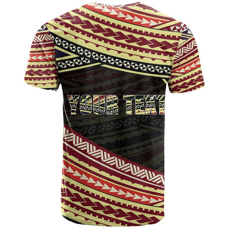 (Custom Personalised) Happy Fathers Day Polynesian I Love You Dad T Shirt