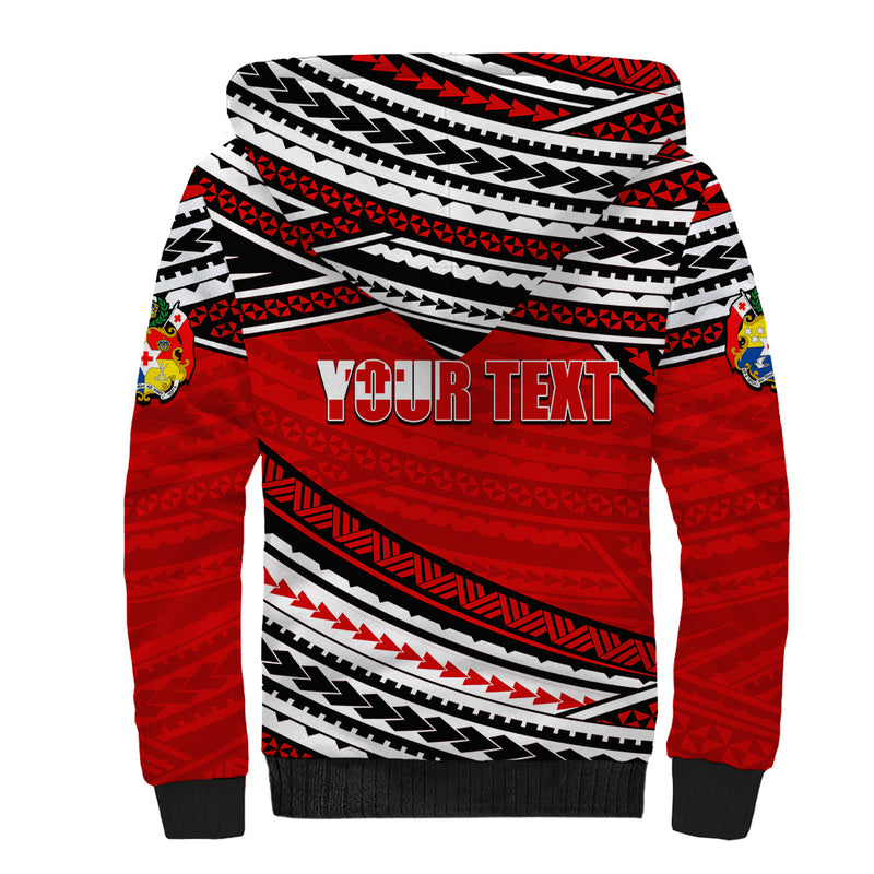 (Custom Personalised) Happy Fathers Day Tonga I Love You Dad Sherpa Hoodie
