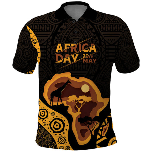 Africa Day Personalized Ethnic Retro Style Polo Shirt