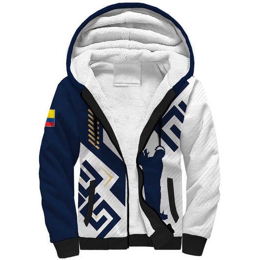 Ecuador Football Custom La Tricolors 2024 Virgen de El Panecillo Sherpa Hoodie