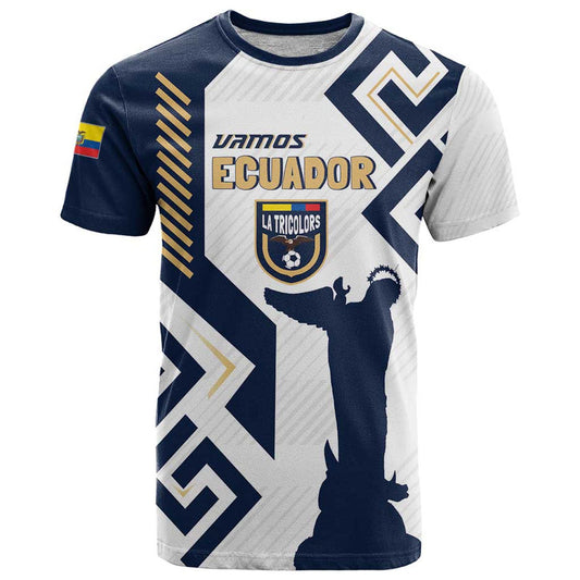 Ecuador Football Custom La Tricolors 2024 Virgen de El Panecillo T Shirt