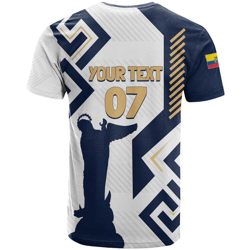 Ecuador Football Custom La Tricolors 2024 Virgen de El Panecillo T Shirt