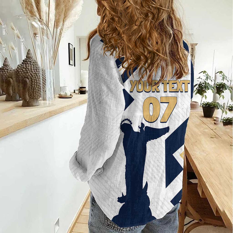 Ecuador Football Custom La Tricolors 2024 Virgen de El Panecillo Women Casual Shirt