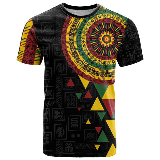Adinkra Akan Culture Afrikan Colors T Shirt