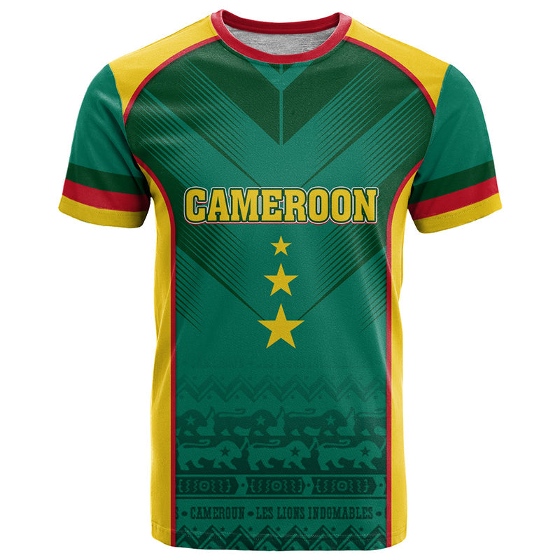 Custom Cameroon Football Nations Cup 2024 Les Lions Indomptables T Shirt