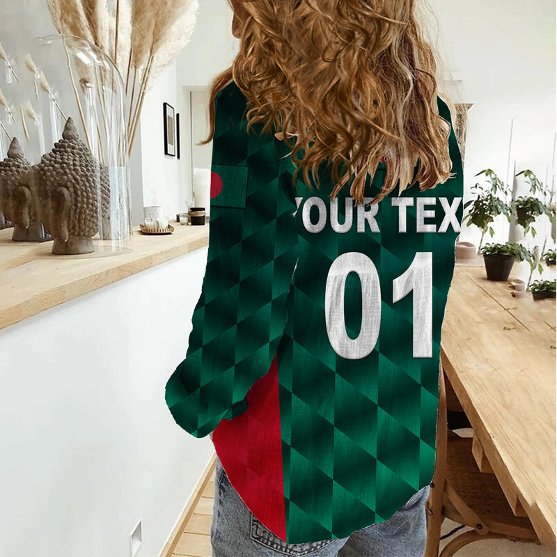 (Custom Personalised) Bangladesh Cricket Unique Style Women Casual Shirt