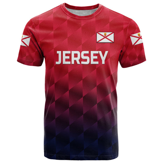 Custom The Bailiwick of Jersey Cricket Unique Style Red NO.1 T Shirt