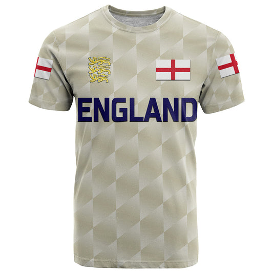Custom England Cricket Unique Beige T Shirt