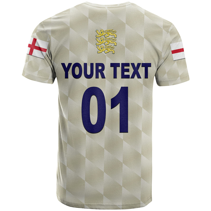 Custom England Cricket Unique Beige T Shirt