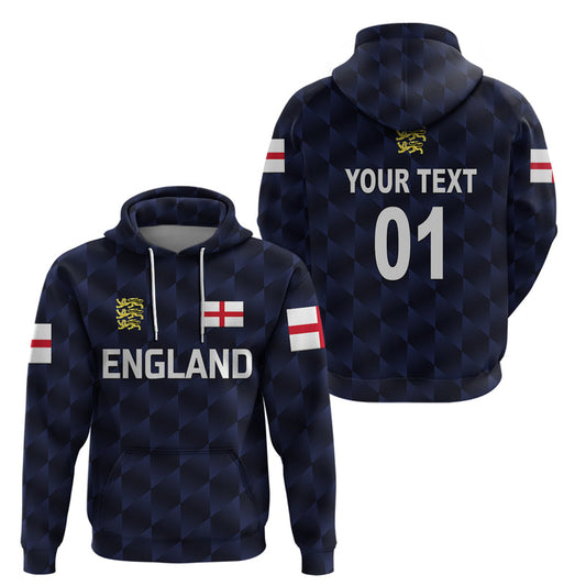 Custom England CrickeHoodie Unique Navy