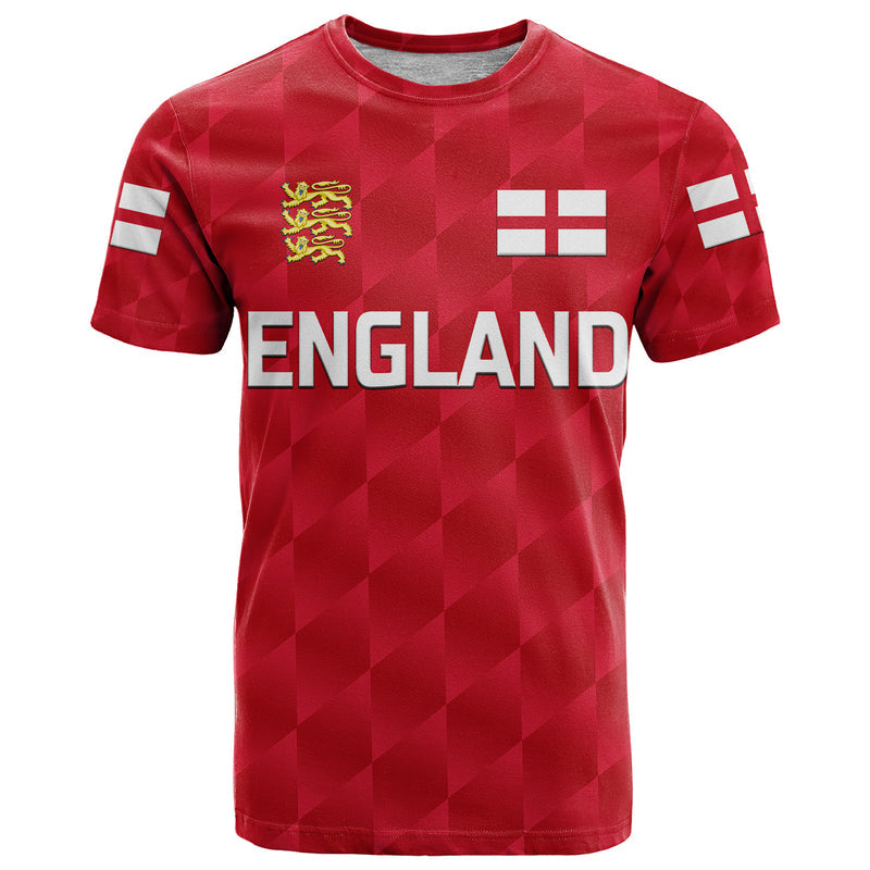 Custom England Cricket Unique Red T Shirt