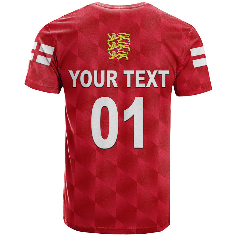 Custom England Cricket Unique Red T Shirt