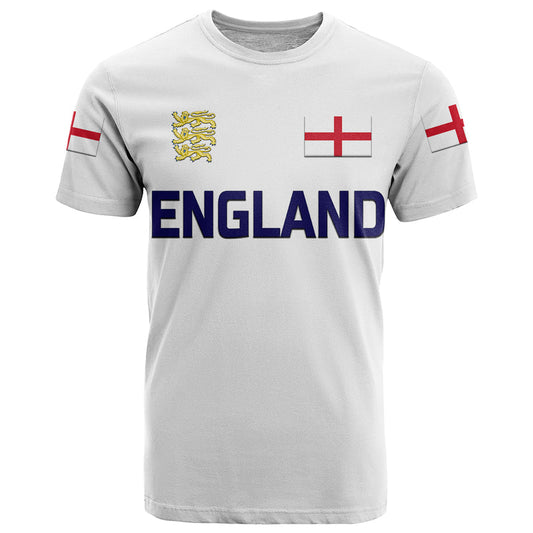 Custom England Cricket Unique White T Shirt