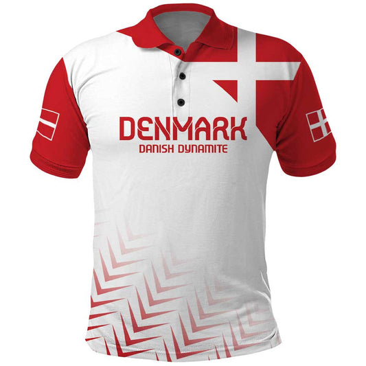 Custom Denmark Football Come On Danish Dynamite Polo Shirt