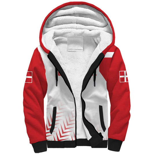 Custom Denmark Football Come On Danish Dynamite Sherpa Hoodie