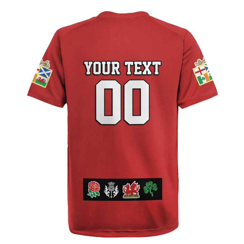 Custom British Lions Combination Of England Irish Scottish Welsh Rugby Jersey