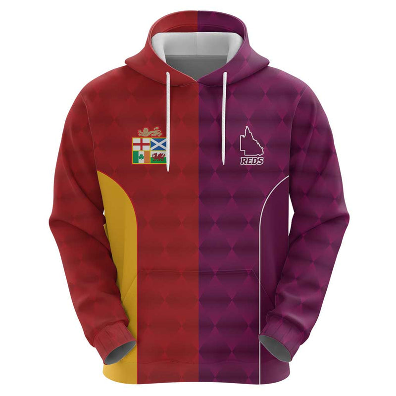 Custom British Lions Australia Queensland Sporty Style Hoodie