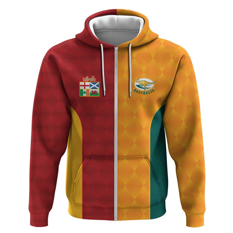 Custom British Lions Australia Wallabies Sporty Style Hoodie