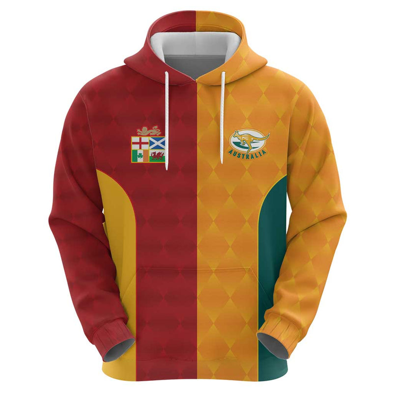 Custom British Lions Australia Wallabies Sporty Style Hoodie