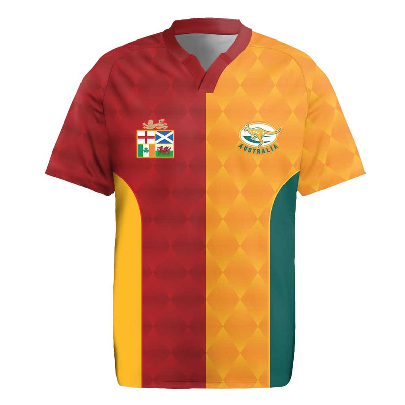Custom British Lions Australia Wallabies Sporty Style Rugby Jersey