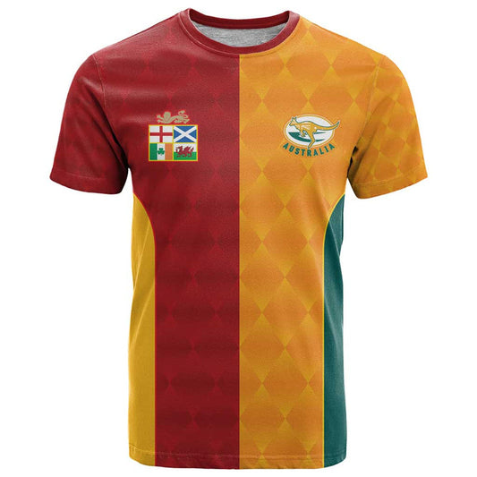 Custom British Lions Australia Wallabies Sporty Style T Shirt