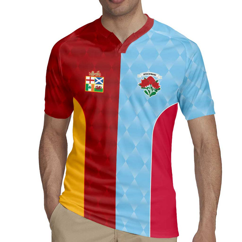 Custom British Lions Australia Waratahs Sporty Style Rugby Jersey