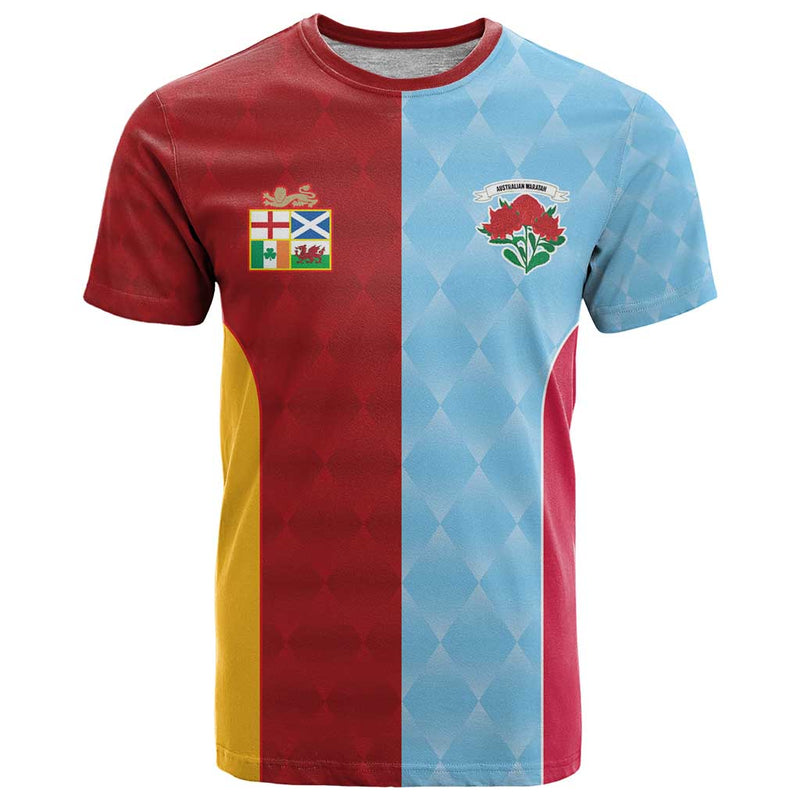 Custom British Lions Australia Waratahs Sporty Style T Shirt