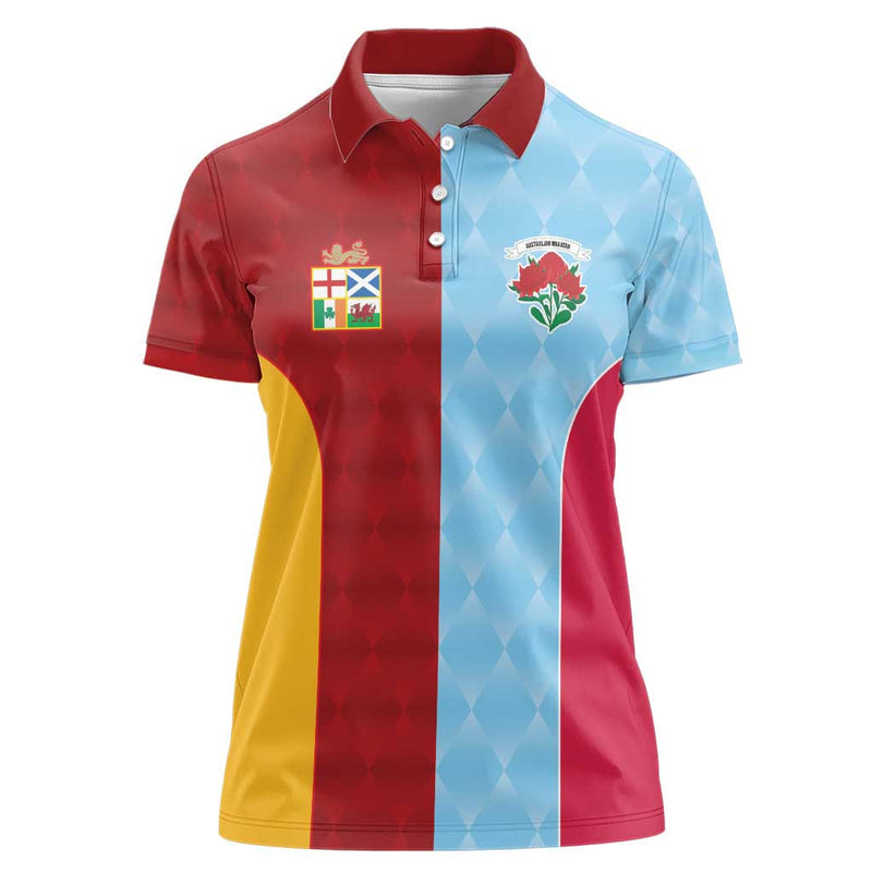 Custom British Lions Australia Waratahs Sporty Style Women Polo Shirt