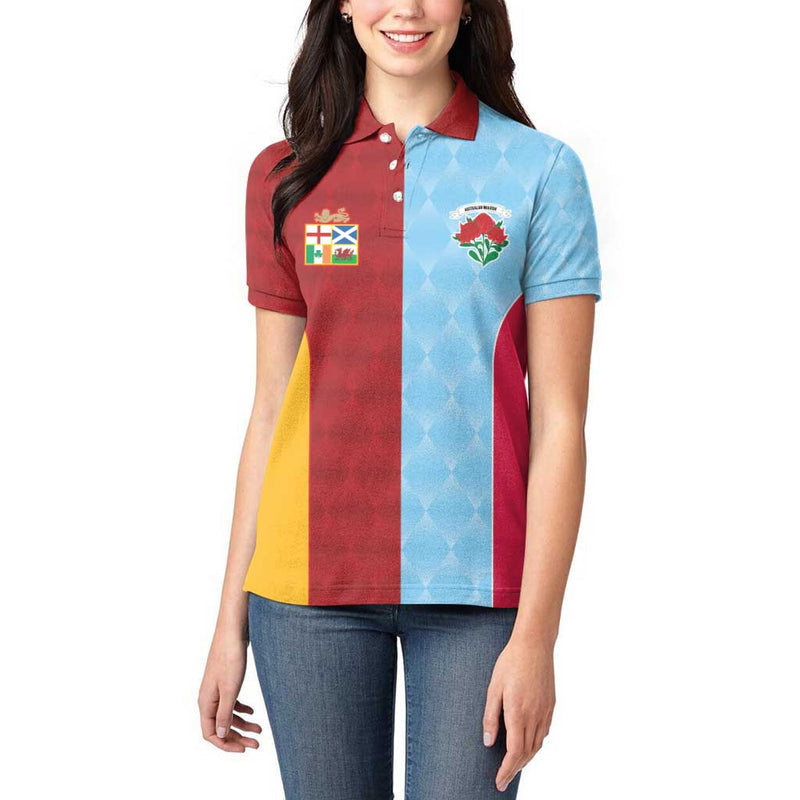 Custom British Lions Australia Waratahs Sporty Style Women Polo Shirt