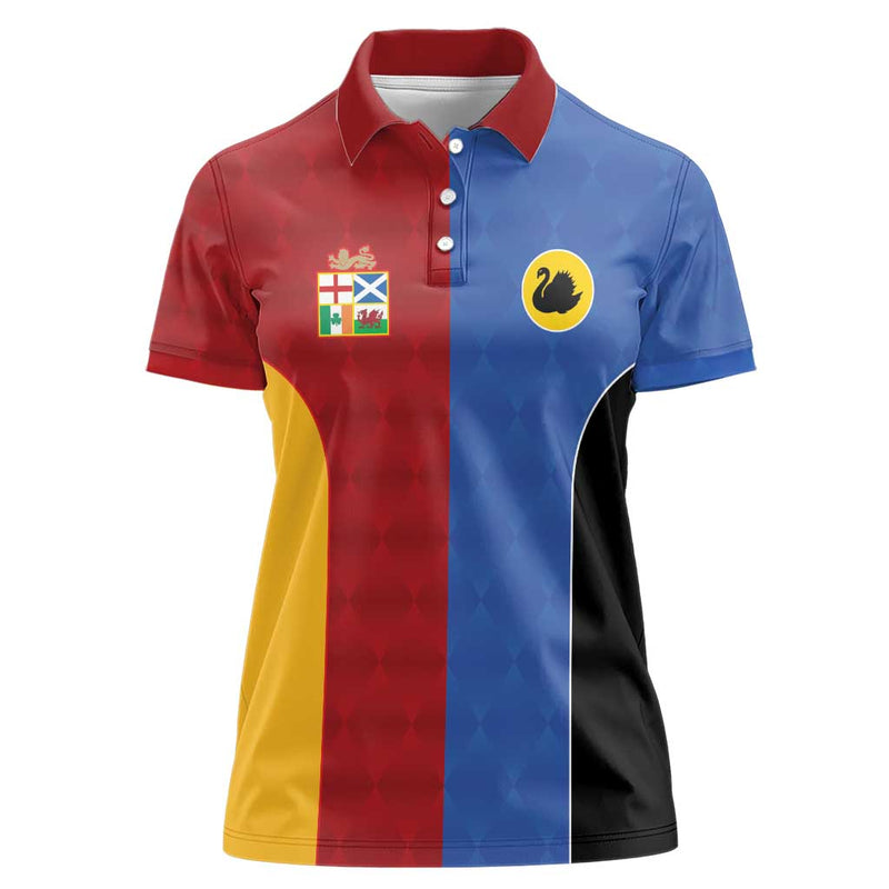 Custom British Lions Australia Western Force Sporty Style Women Polo Shirt