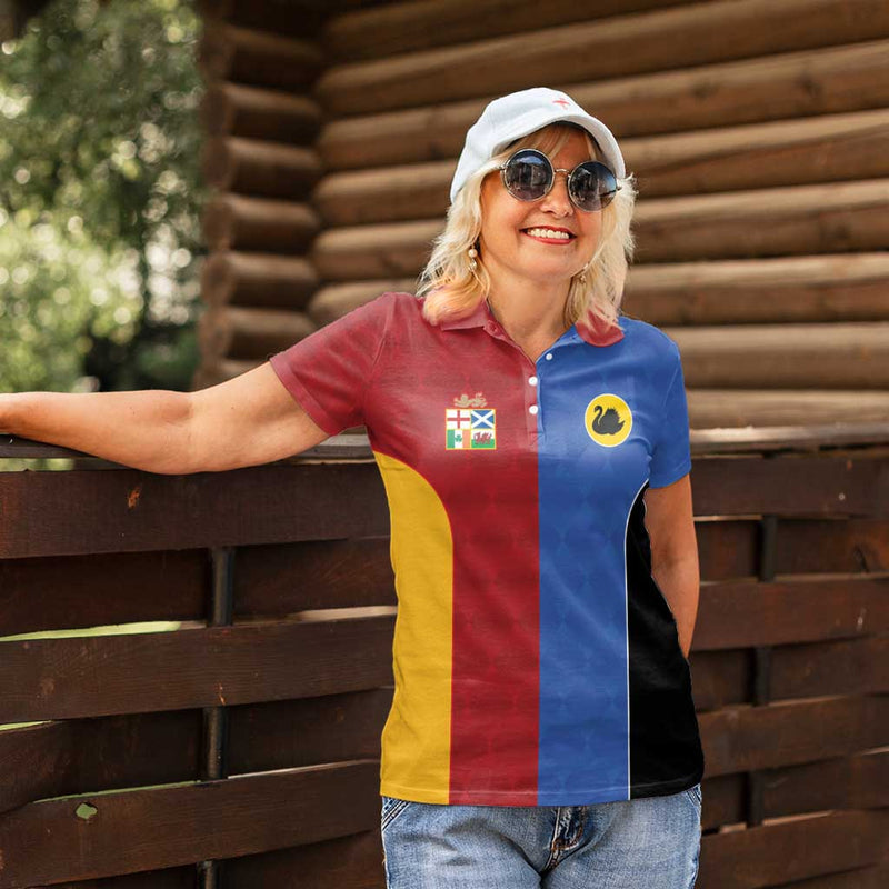 Custom British Lions Australia Western Force Sporty Style Women Polo Shirt