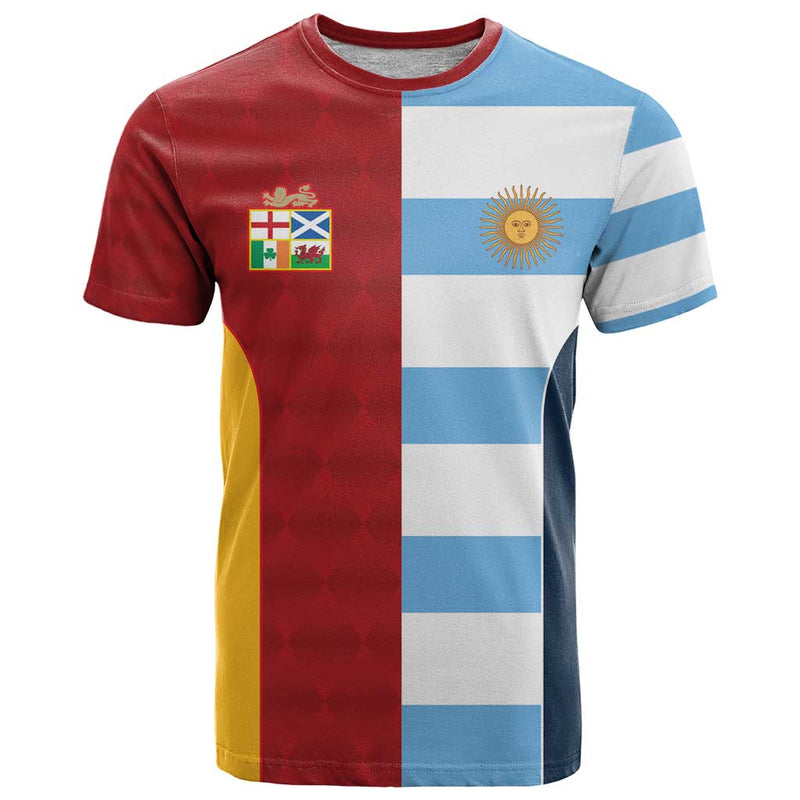 Custom British Lions-Argentina Sporty Style T Shirt