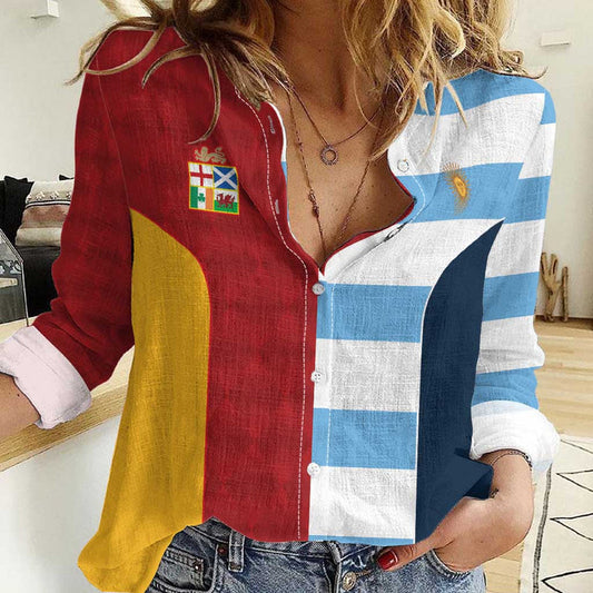 Custom British Lions-Argentina Sporty Style Women Casual Shirt