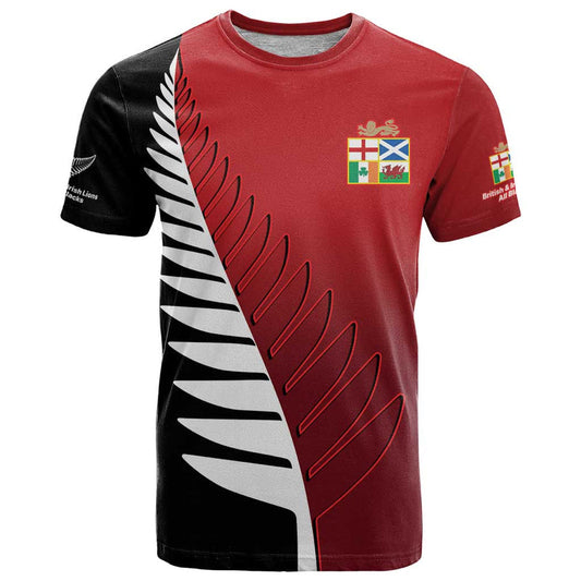 Custom British Lions New Zealand Half Black Fern T Shirt