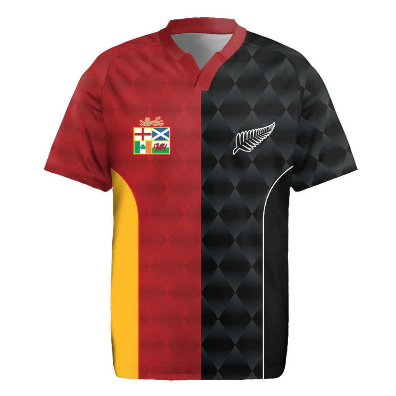 Custom British Lions New Zealand Sporty Style Rugby Jersey