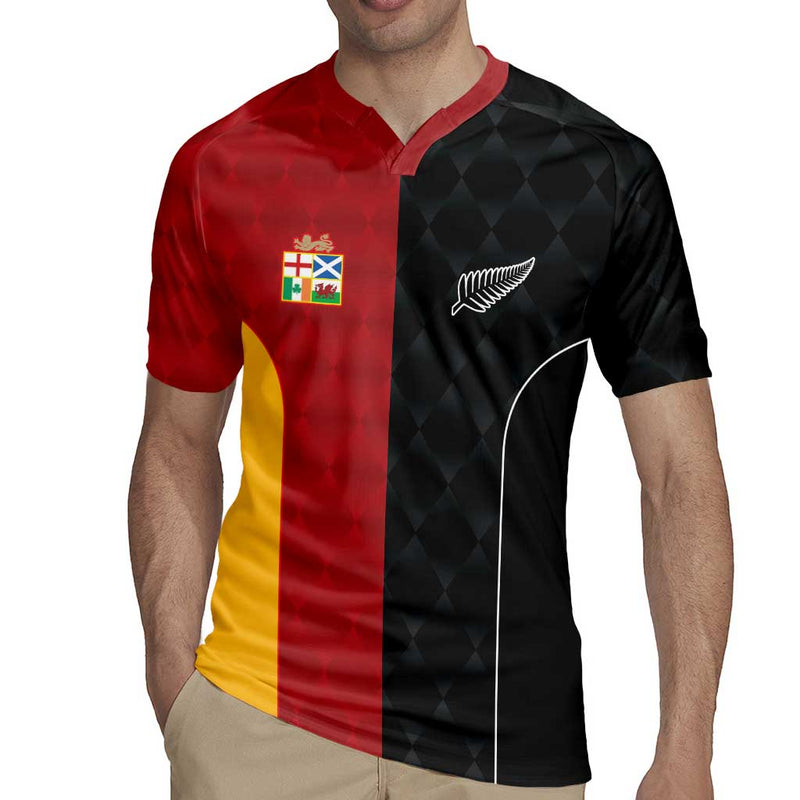 Custom British Lions New Zealand Sporty Style Rugby Jersey